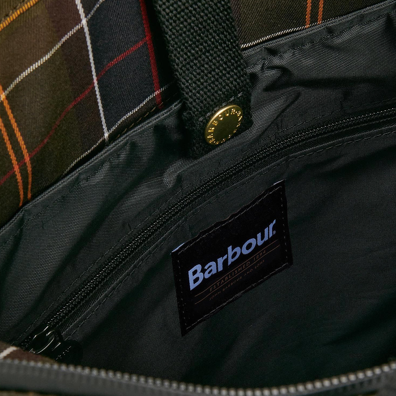 Barbour Field Wax Backpack Olive/Black - The Sporting Lodge