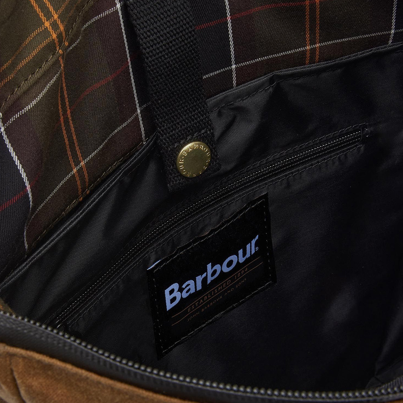 Barbour Field Wax Backpack Tan/Black - The Sporting Lodge