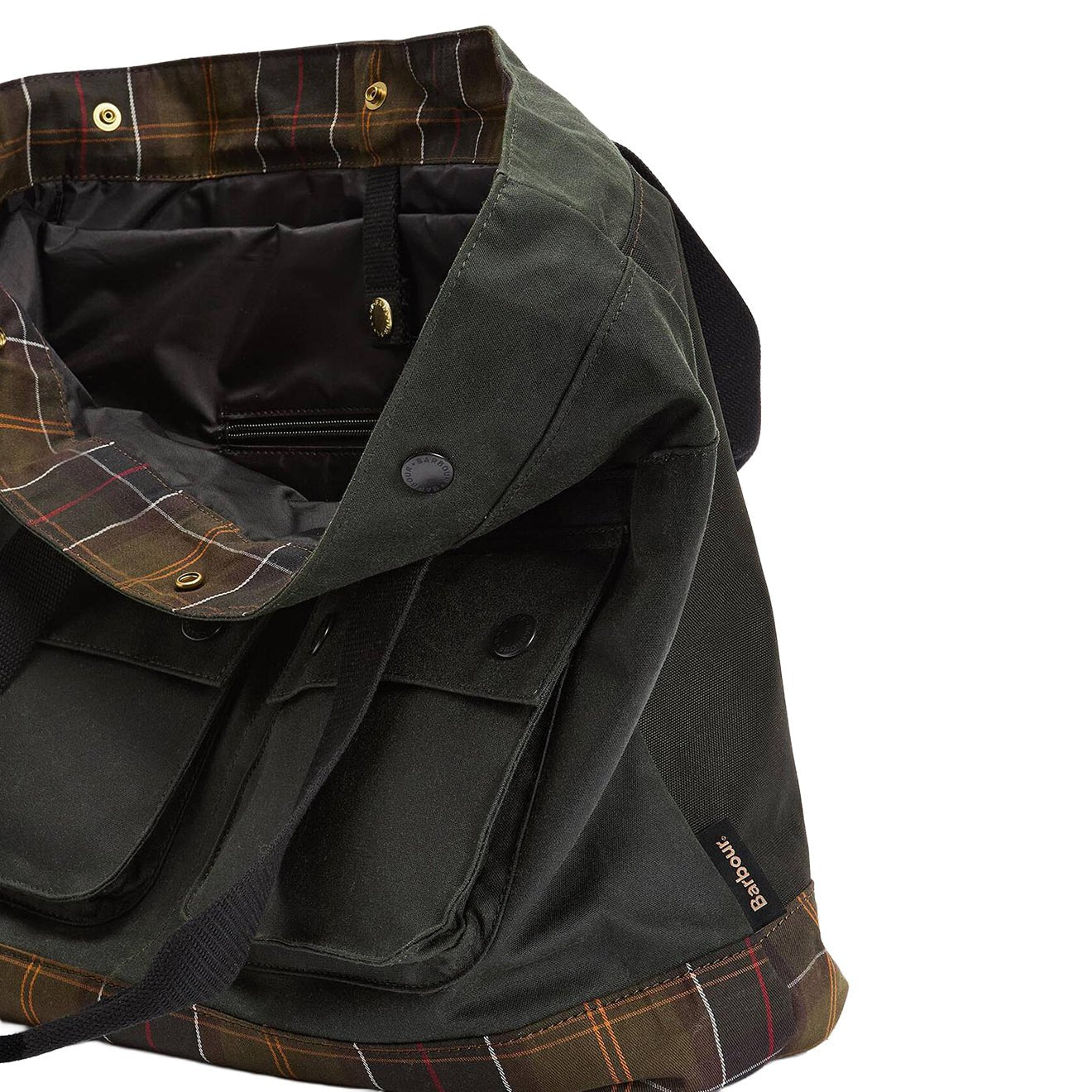 Barbour Field Waxed Tote Bag Sage/Classic - The Sporting Lodge