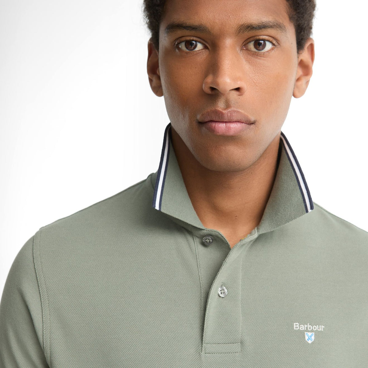 Barbour Fielding Tailored Polo Shirt Agave Green