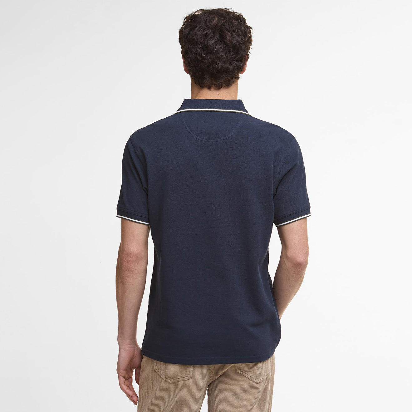 Barbour Fielding Tailored Polo Shirt Navy