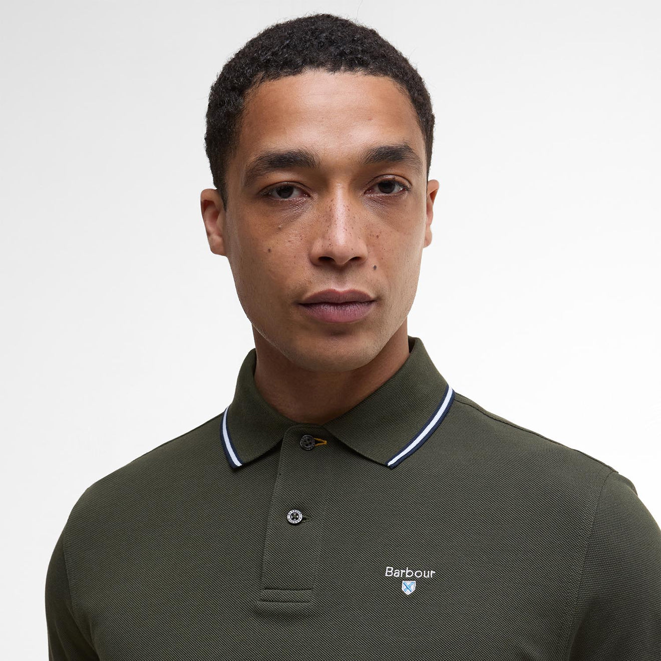 Barbour Fielding Tailored Polo Shirt Olive