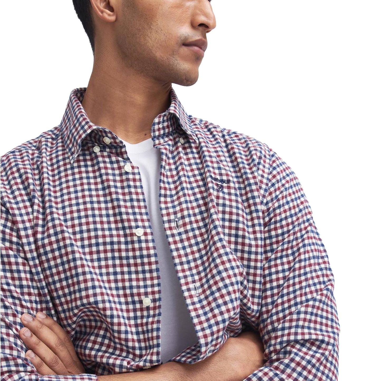 Barbour Finkle Tailored L/S Shirt Merlot - The Sporting Lodge