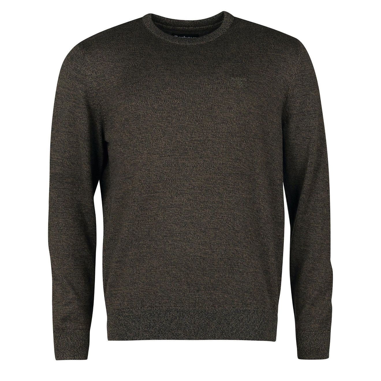 Barbour Firle Crew Jumper Olive Marl - The Sporting Lodge