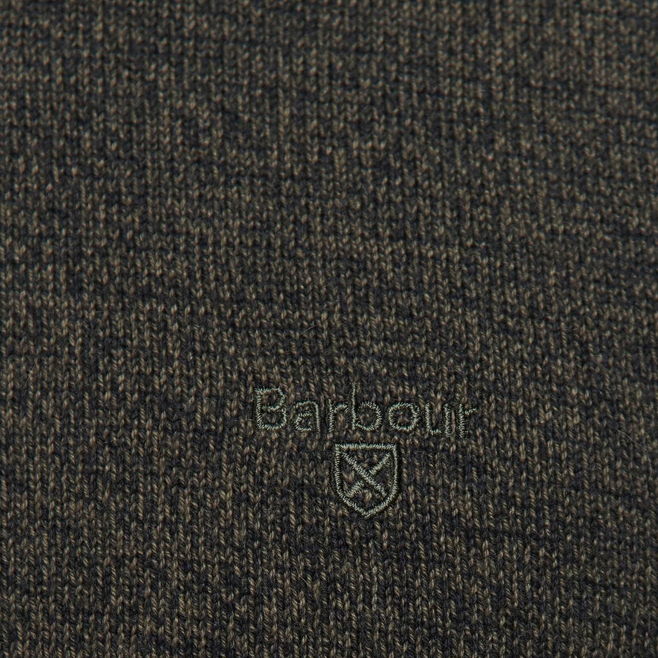 Barbour Firle Crew Jumper Olive Marl - The Sporting Lodge
