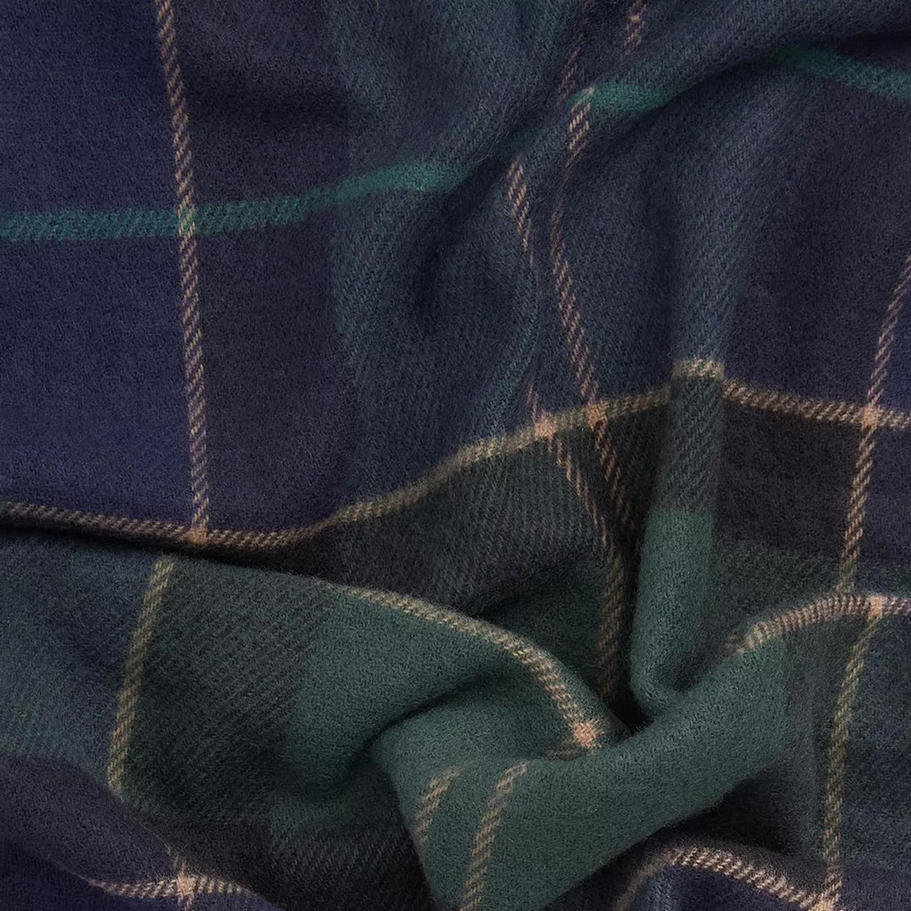 Barbour Galingale Tartan Scarf Green Loch - The Sporting Lodge