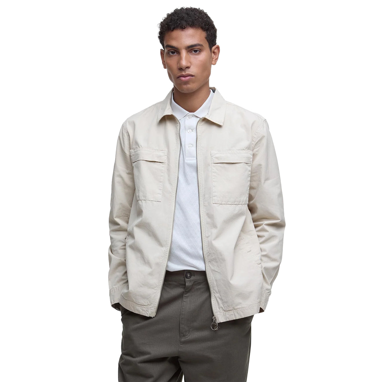 Barbour Glendale Overshirt Mist - The Sporting Lodge