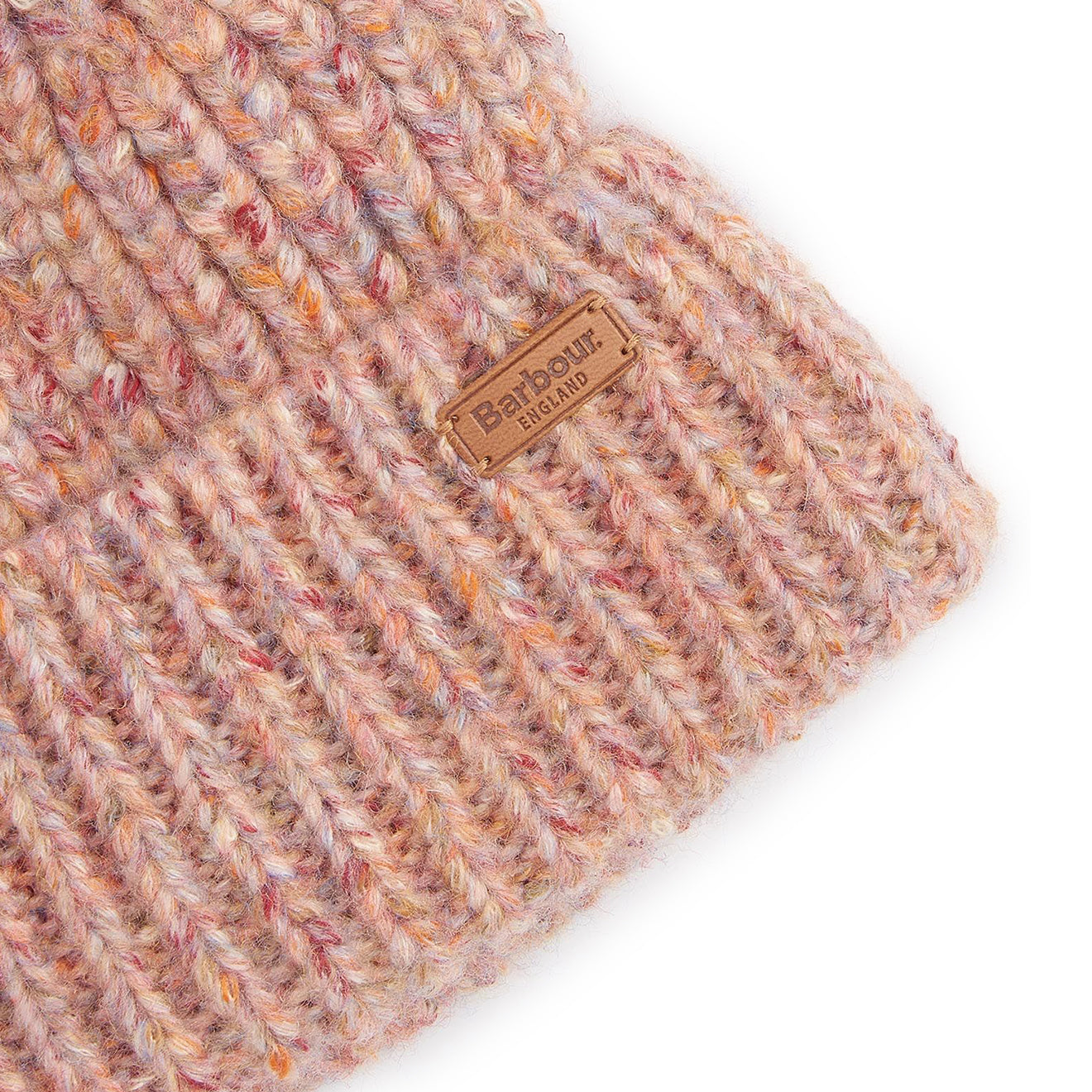 Barbour Greta Beanie Hat Pink Rust - The Sporting Lodge