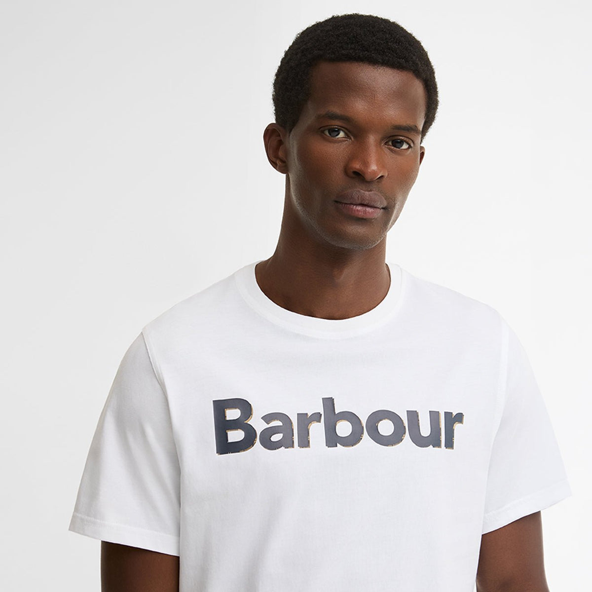 Barbour Halstow Logo Tailored T-Shirt White