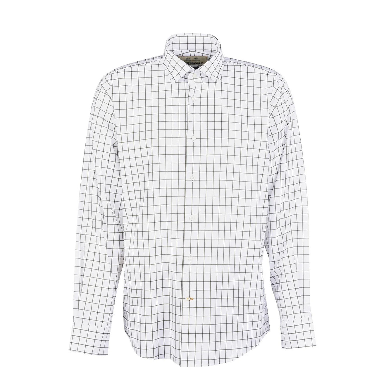 Barbour Hans Country Shirt Mid Olive - The Sporting Lodge