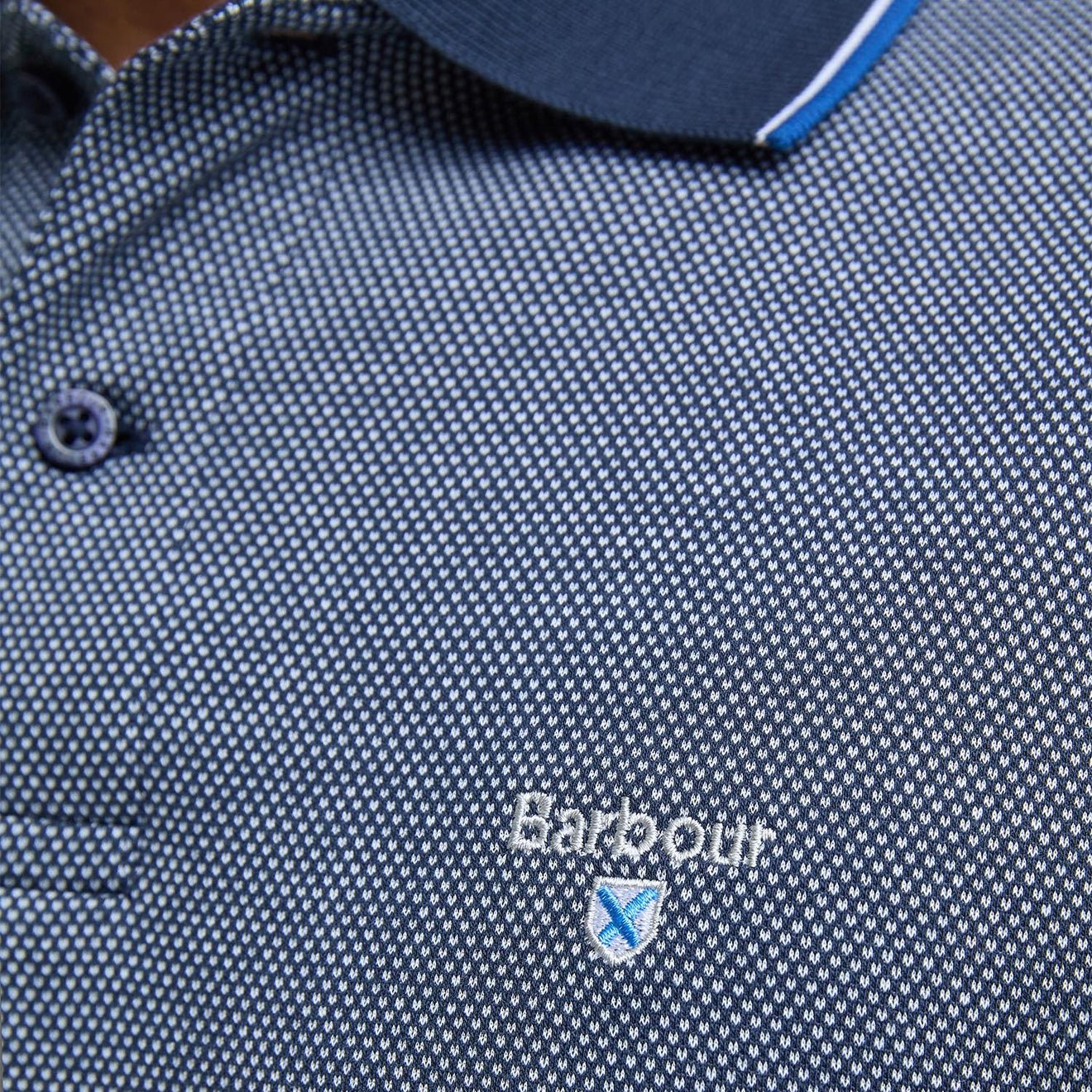 Barbour Hanswell Tailored Polo Shirt Navy - The Sporting Lodge