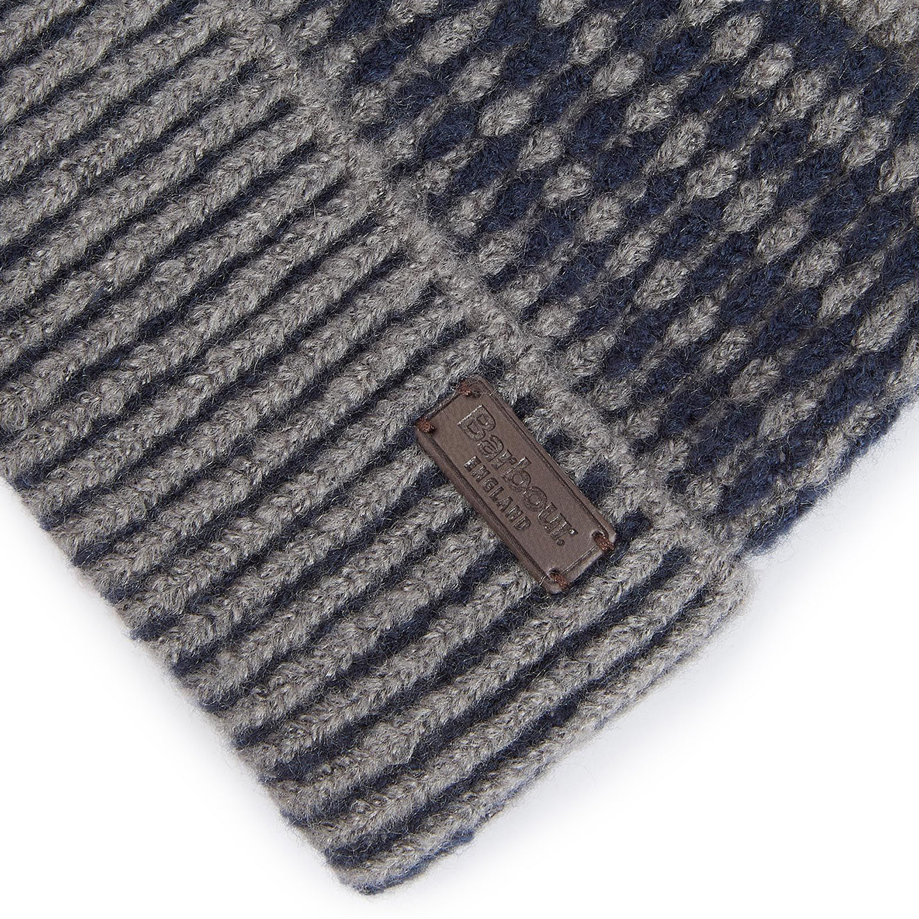 Barbour Harray Beanie Hat Blue Granite - The Sporting Lodge