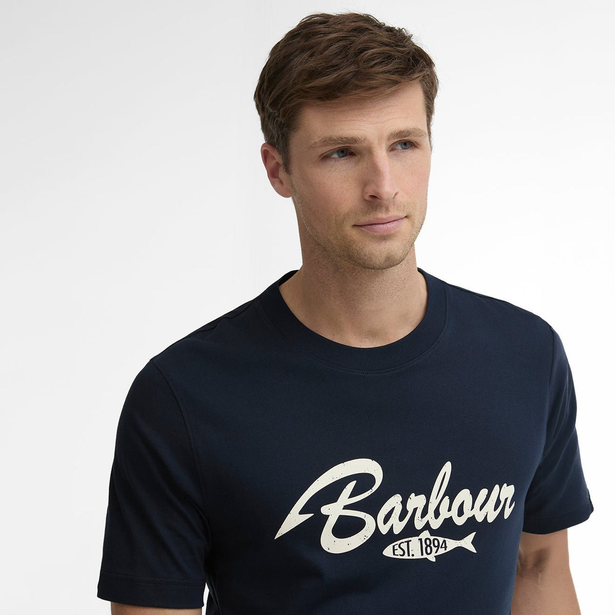 Barbour Hook Relaxed Graphic T-Shirt Dark Navy