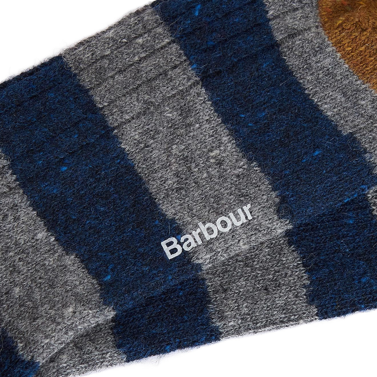 Barbour Houghton Stripe Socks AsphaLight / Navy - The Sporting Lodge