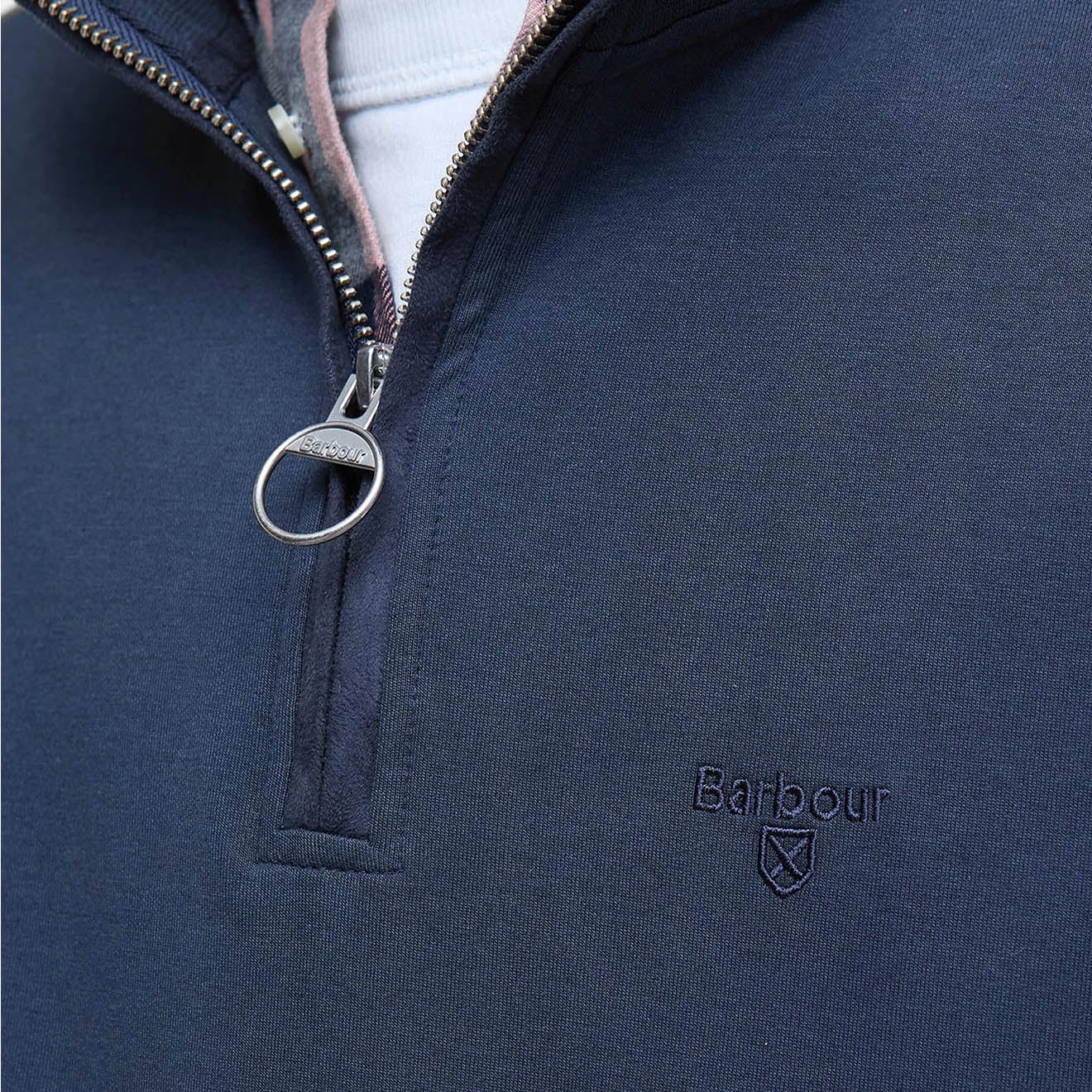 Barbour Lambeth Interlock Half Zip Sweatshirt Navy