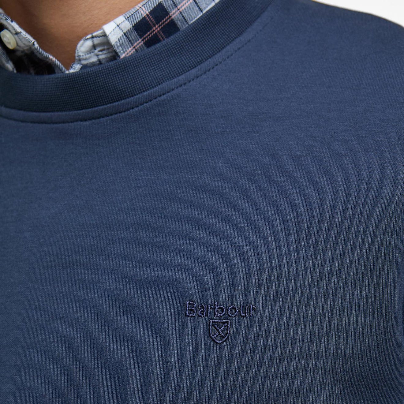 Barbour Lambeth Interlock Sweatshirt Navy - The Sporting Lodge