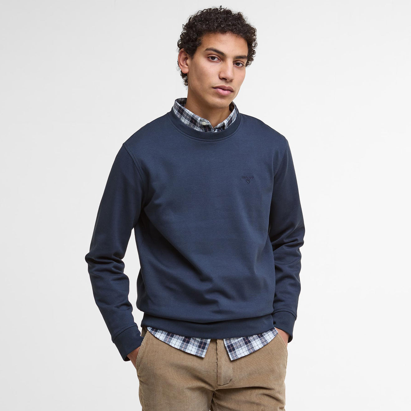 Barbour Lambeth Interlock Sweatshirt Navy