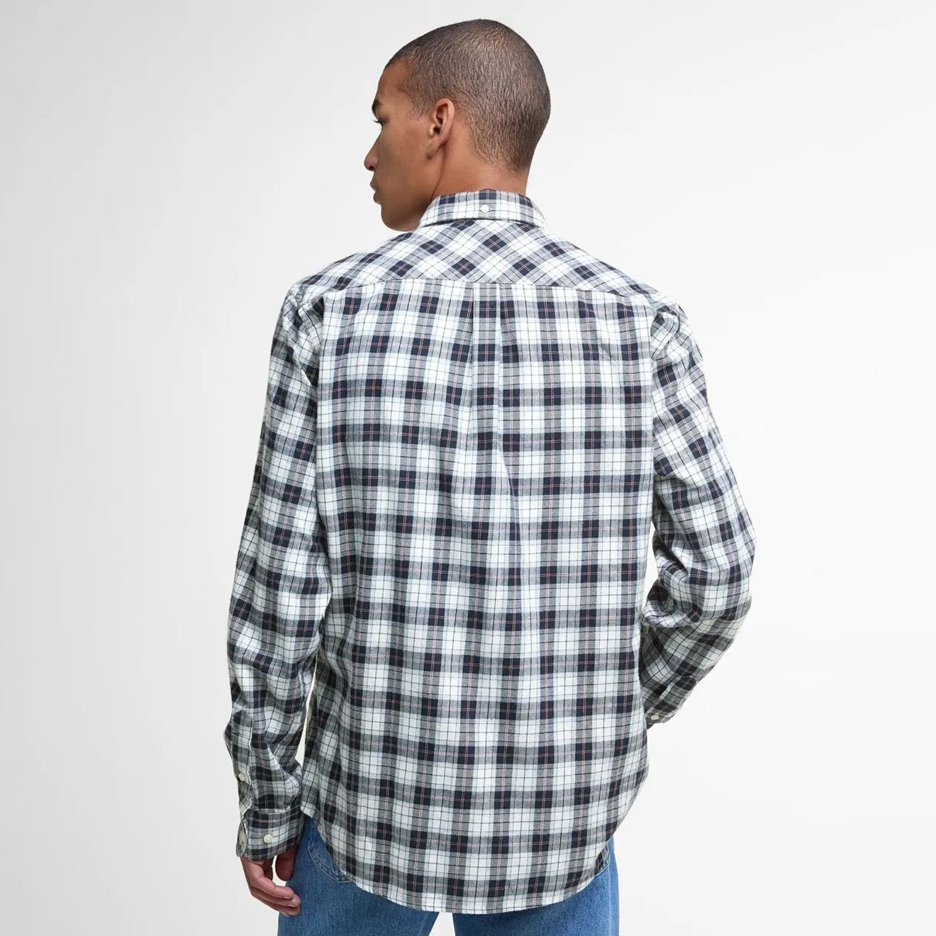 Barbour Lanark Tailored L/S Shirt Riverstone Tartan - The Sporting Lodge