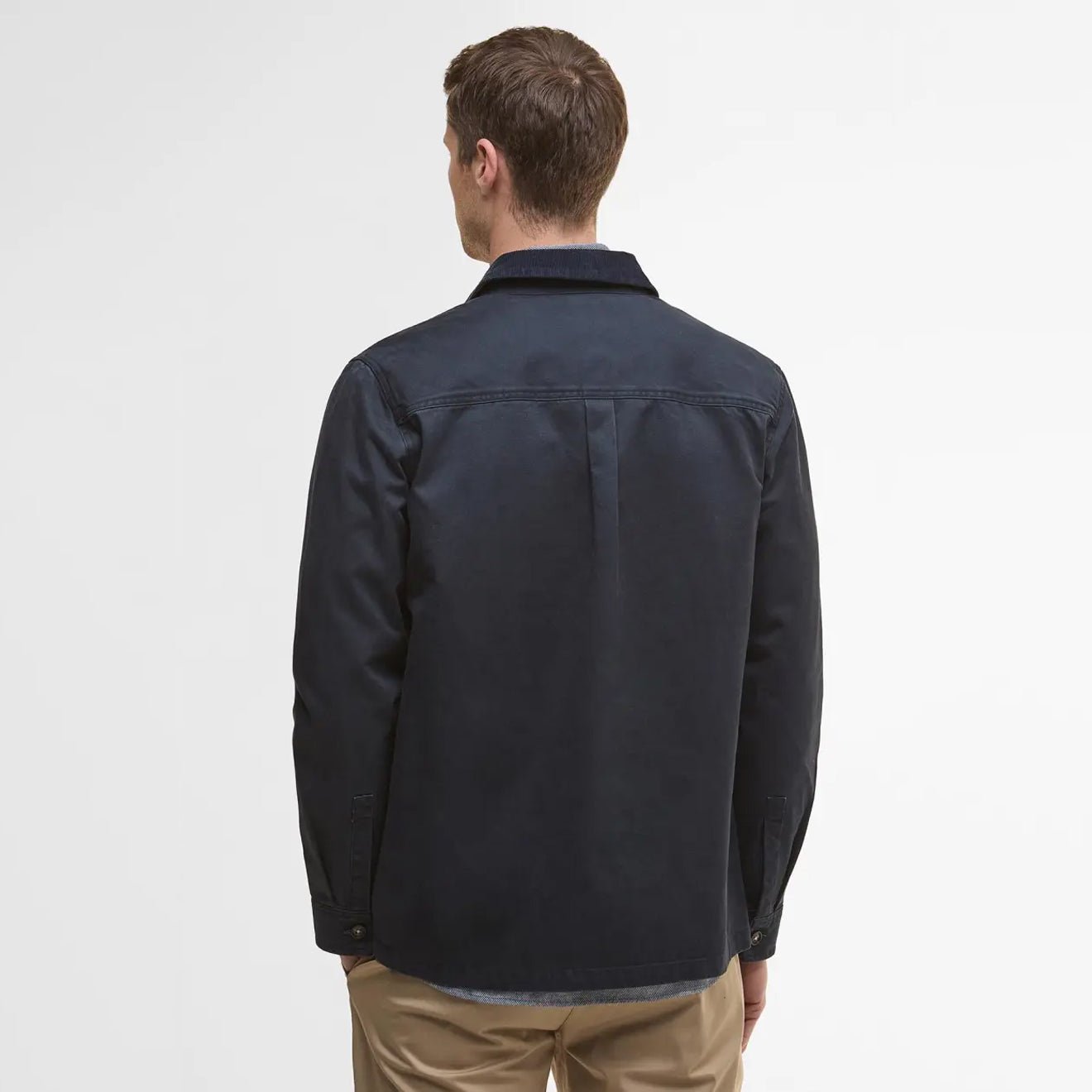 Barbour Lenker Overshirt Navy - The Sporting Lodge