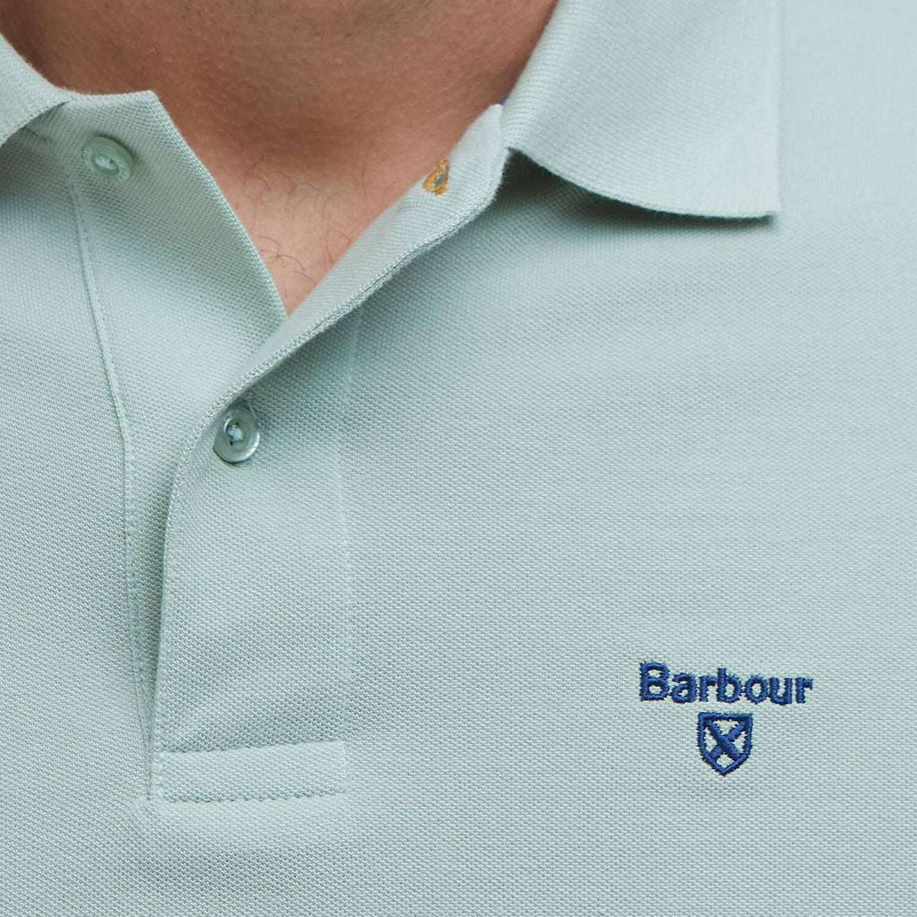 Barbour Lightweight Sports S/S Polo Shirt Pale Apple