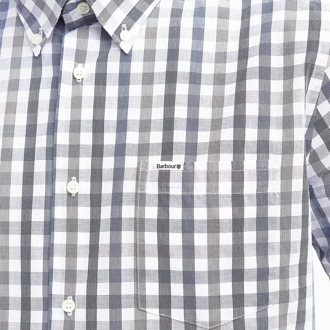 Barbour Longstone Short Sleeve Tailored Shirt Olive - The Sporting Lodge