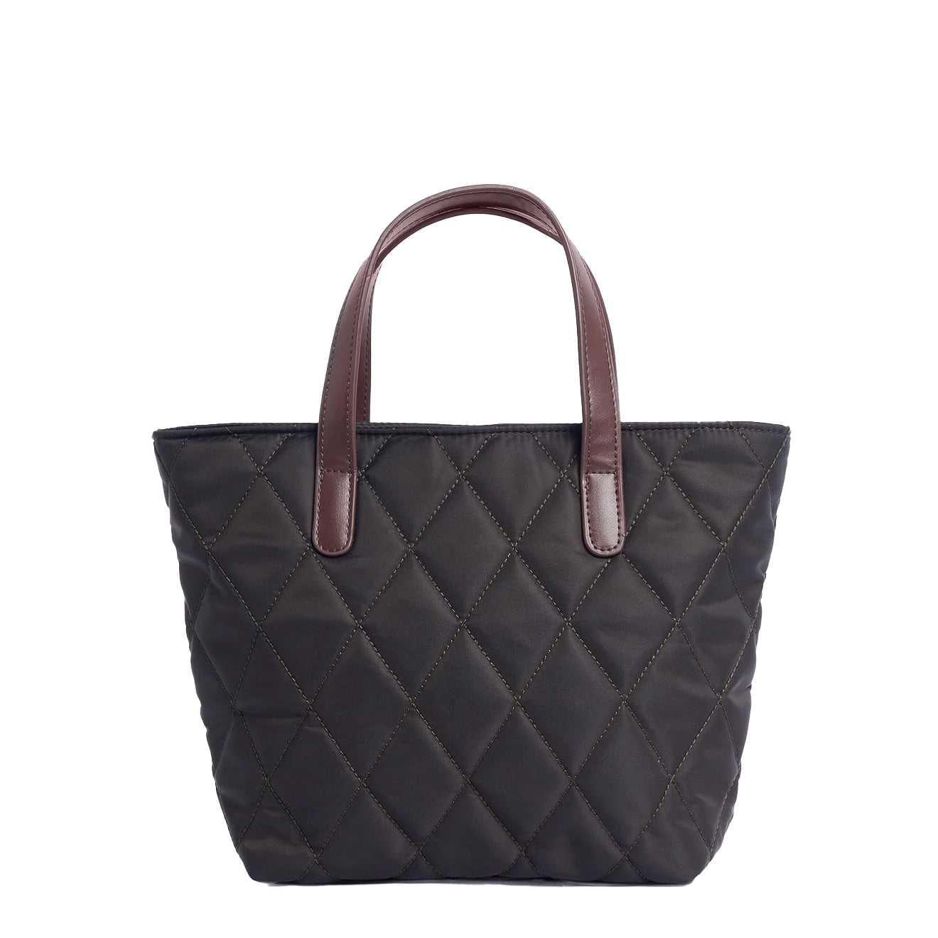 Barbour Mini Quilted Tote Bag Olive - The Sporting Lodge