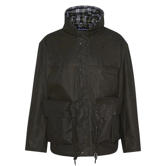 Barbour Modified Durham Wax Jacket Archive Olive - The Sporting Lodge