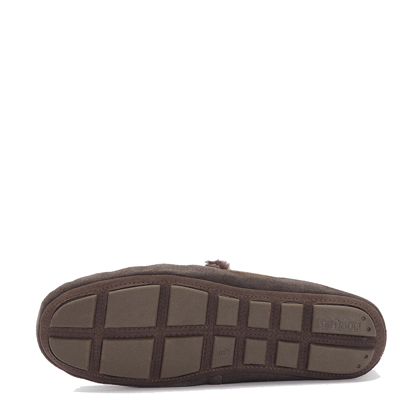Barbour Monty Moccasin Slipper Brown Suede - The Sporting Lodge