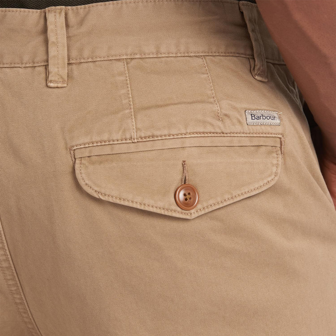 Barbour Neuston Twill Trousers Stone - The Sporting Lodge