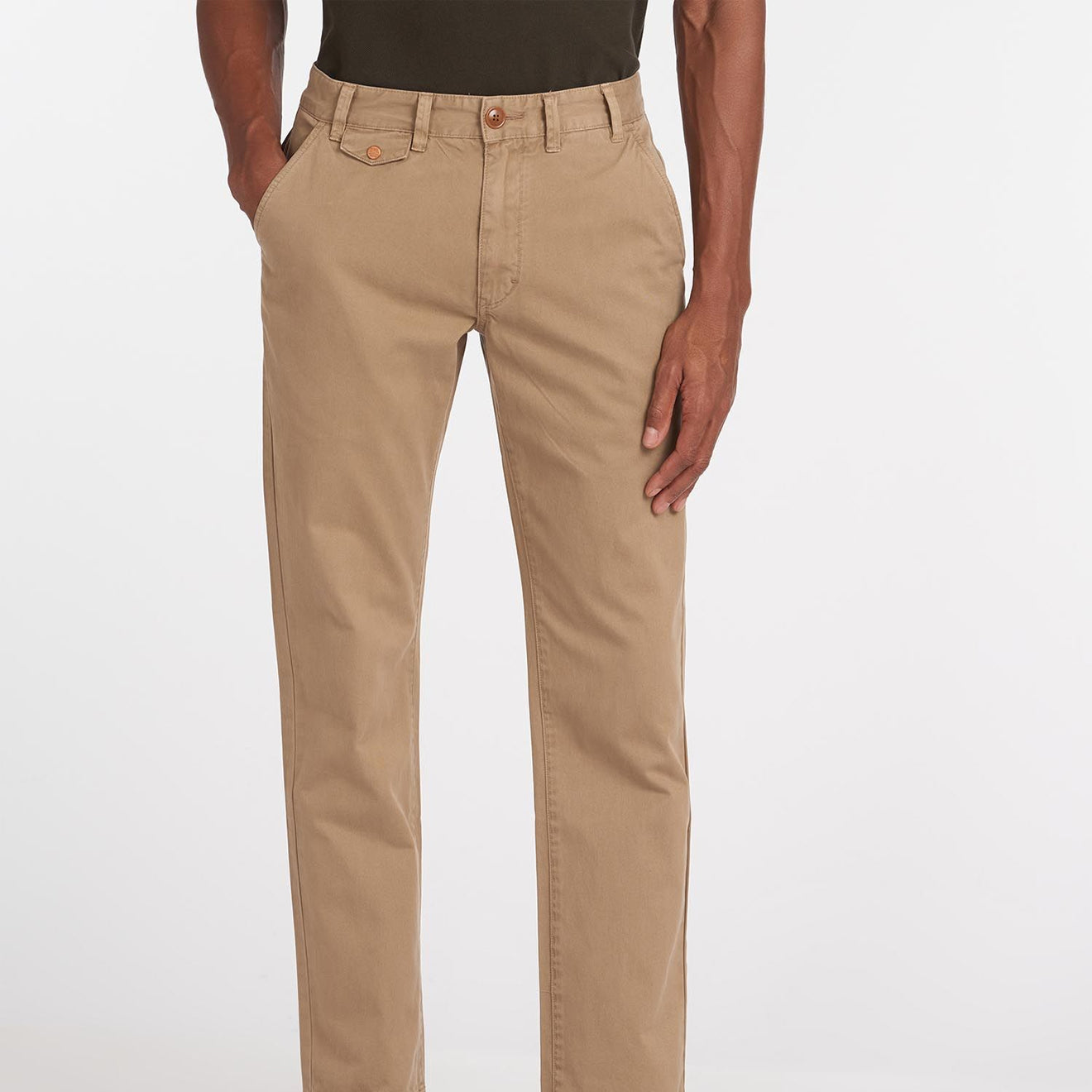 Barbour Neuston Twill Trousers Stone - The Sporting Lodge