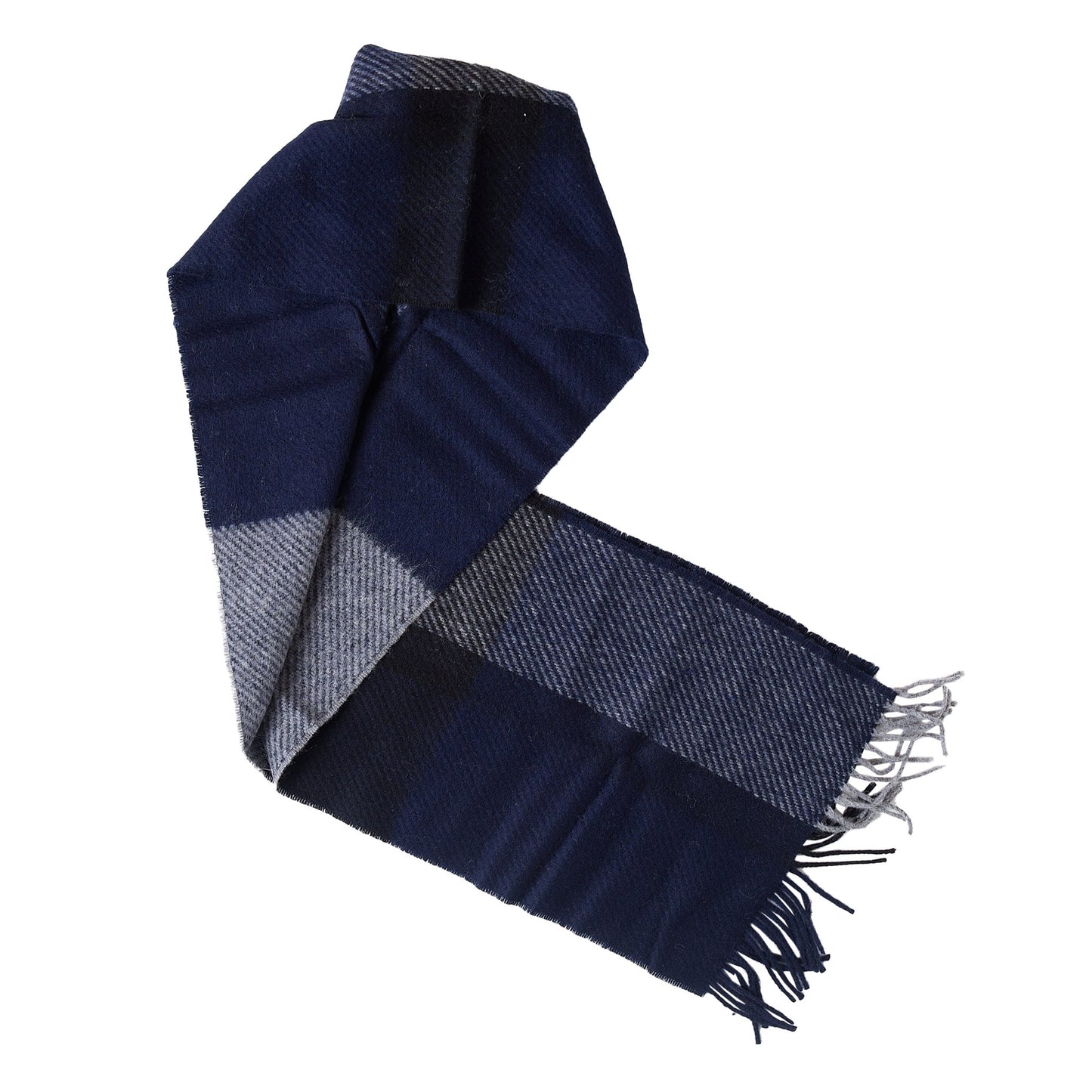 Barbour Oakwell Scarf Navy / Grey - The Sporting Lodge