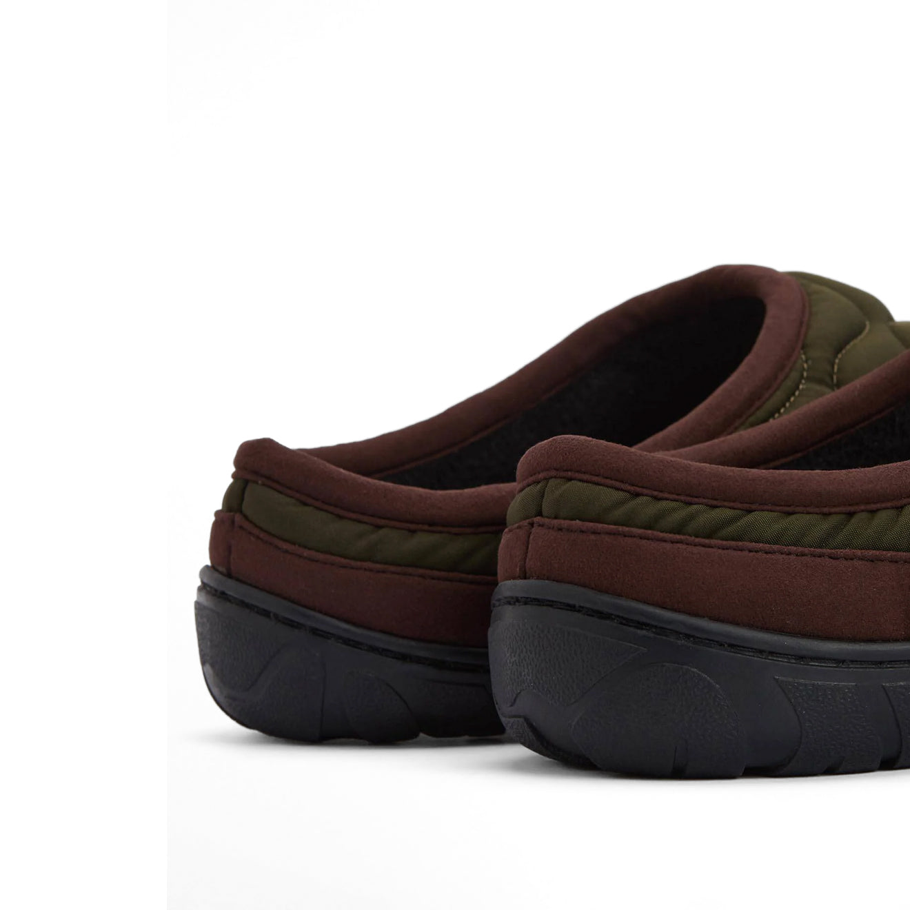 Barbour Outdale Slippers Olive/Brown