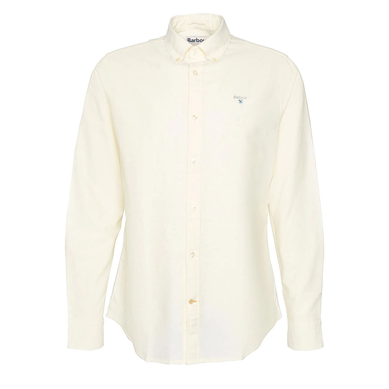 Barbour Oxford Tailored Long Sleeved Shirt Lemon - The Sporting Lodge
