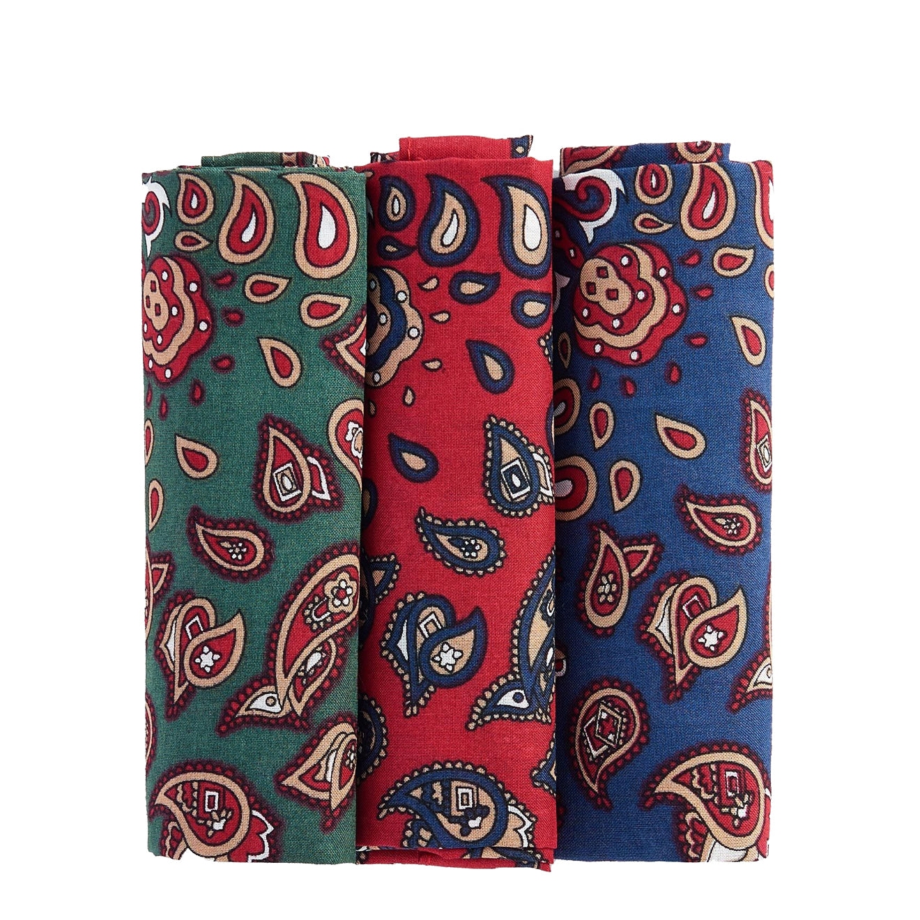 Barbour Paisley Handkerchief Gift Box Set Red/Green/Navy - The Sporting Lodge