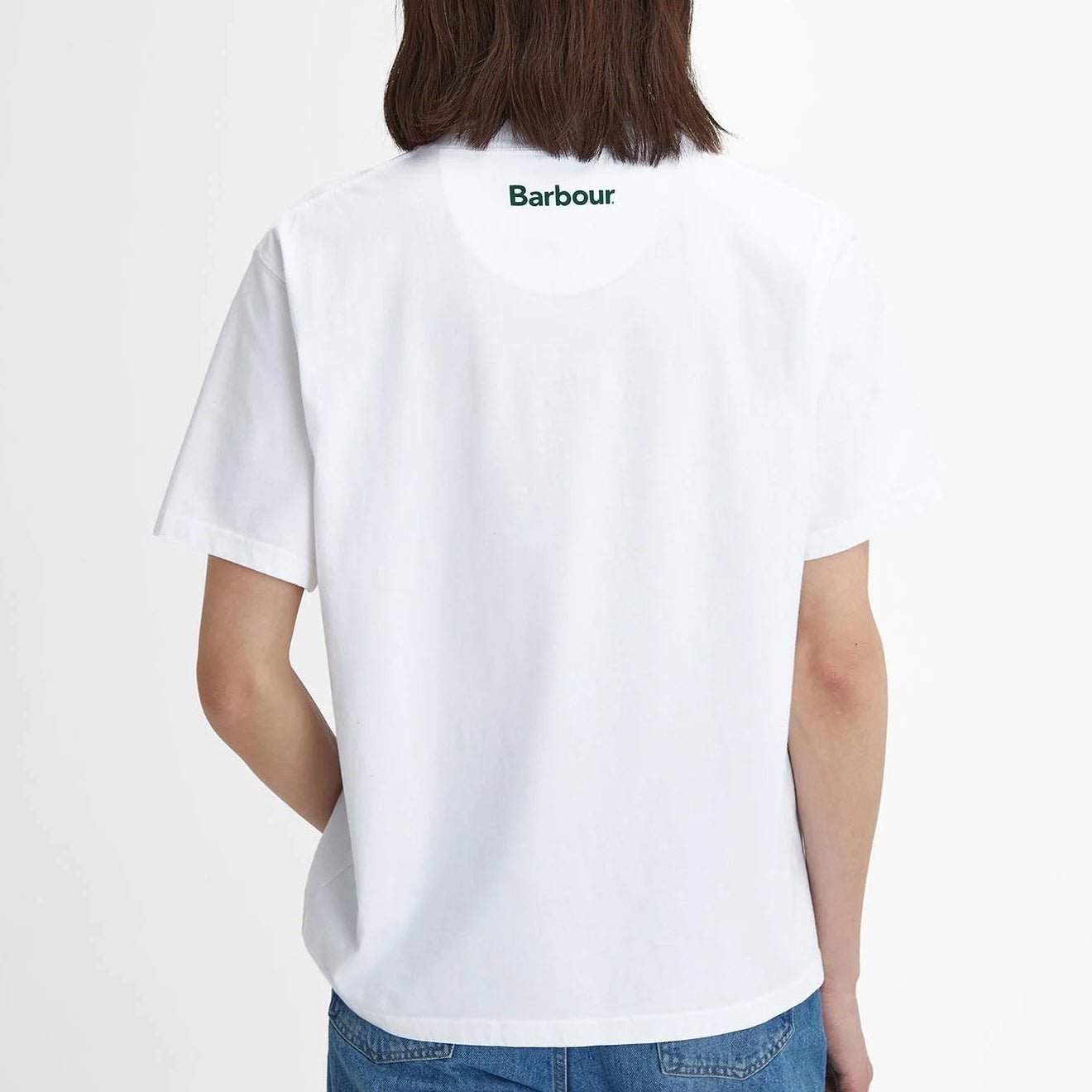 Barbour Pell Oversized Graphic T-Shirt White - The Sporting Lodge