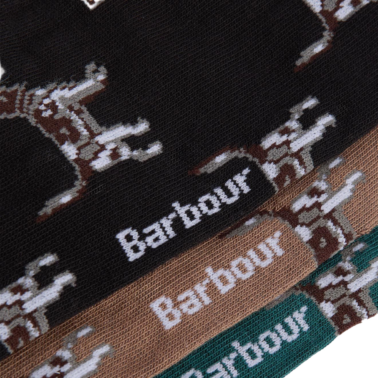 Barbour Pointer Dog Socks Gift Box Green Loch - The Sporting Lodge
