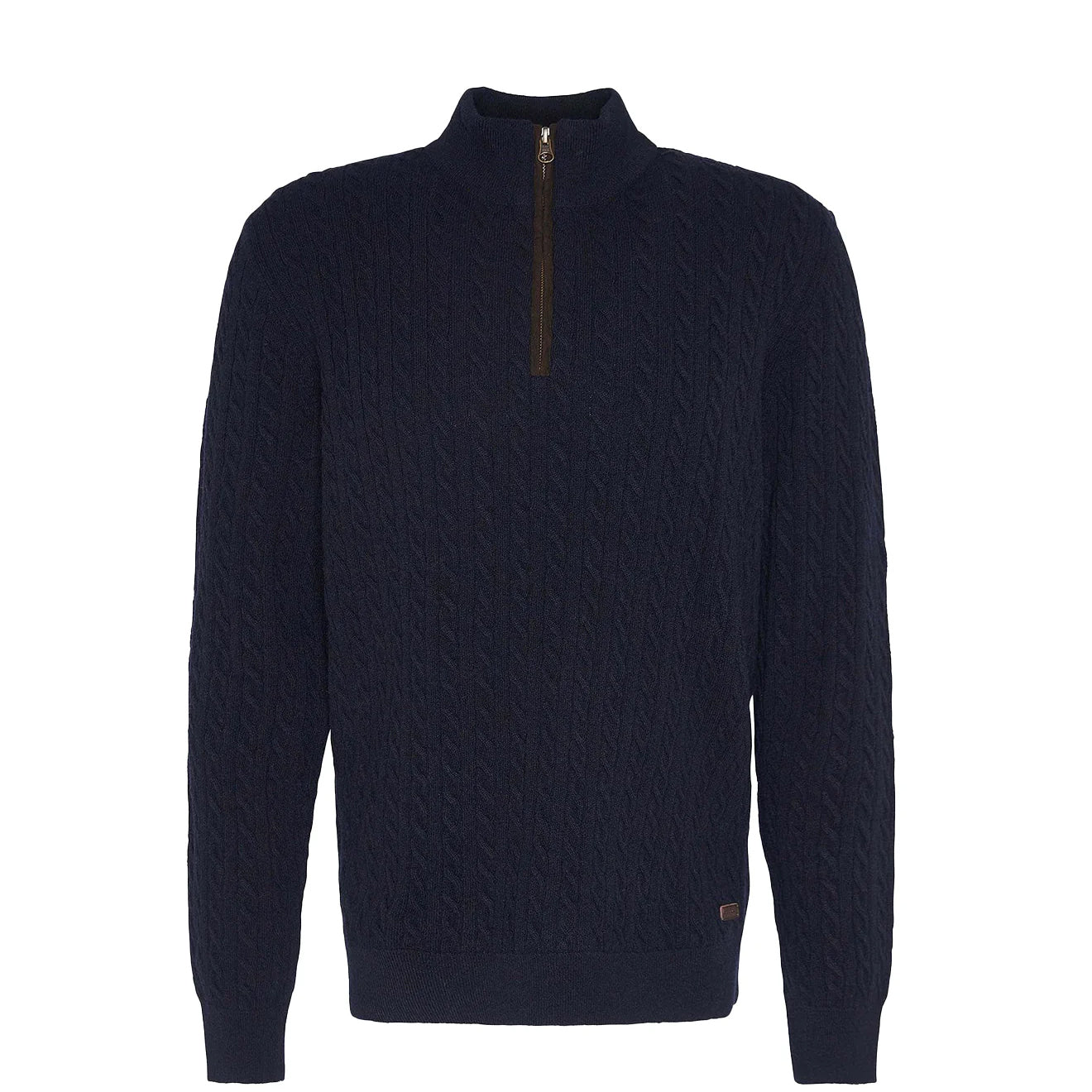 Barbour Ramsden Half Zip Knitted Jumper Navy