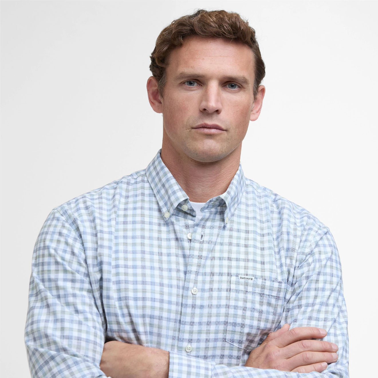 Barbour Ravenfield Checked Regular Fit Shirt Navy - The Sporting Lodge
