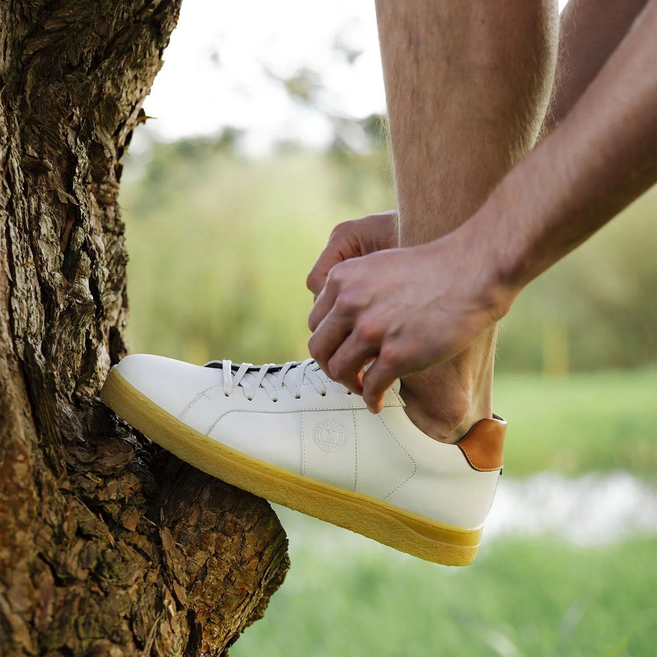 Barbour Reflect Trainer Off White - The Sporting Lodge