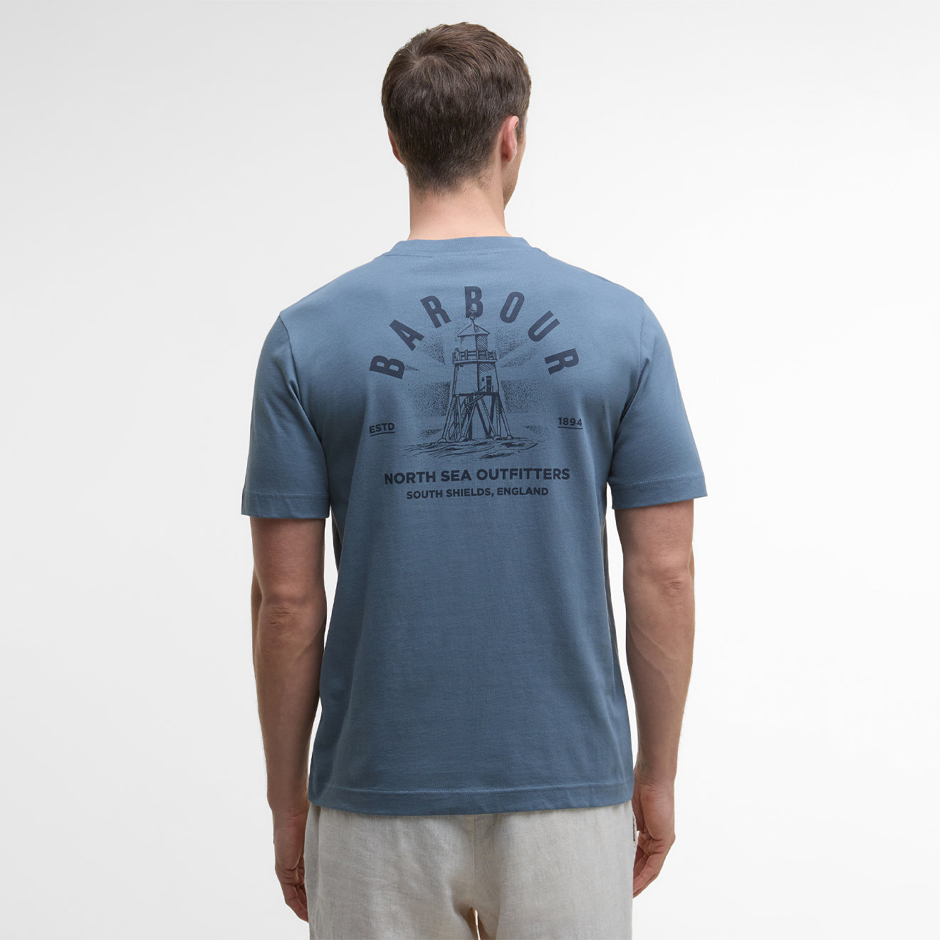 Barbour Relaxed Souter T-Shirt Bluestone