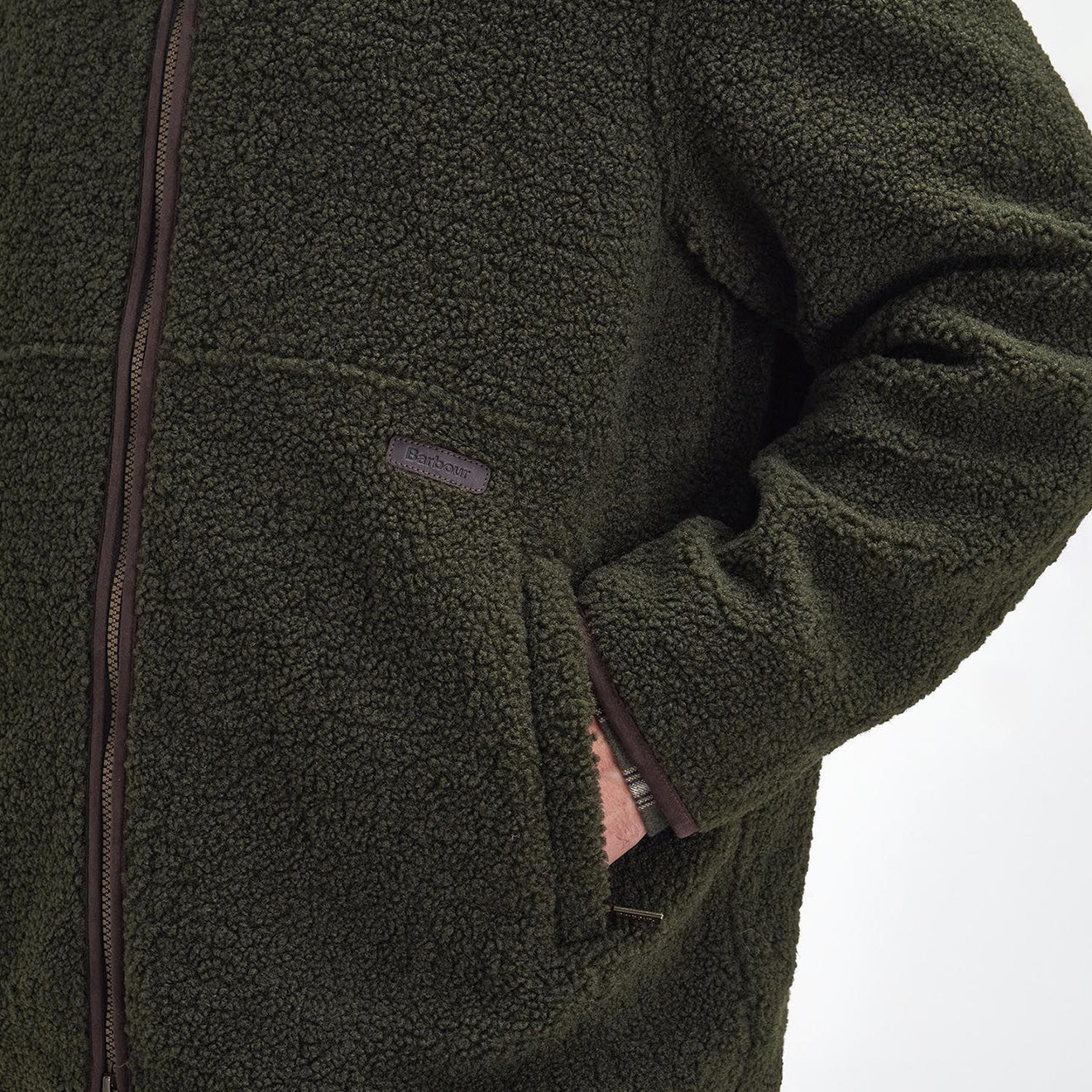 Barbour Rydal Fleece Jacket Olive - The Sporting Lodge