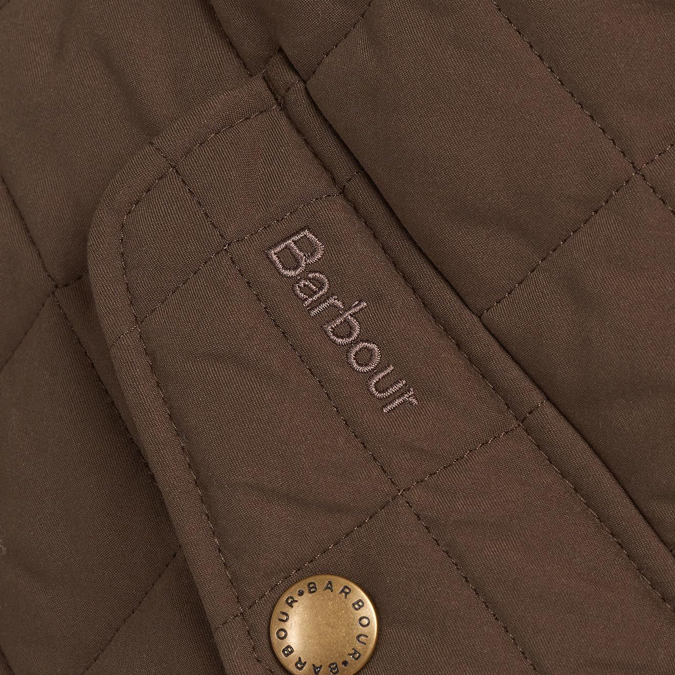 Barbour Shoveler Quilted Jacket Dark Olive - The Sporting Lodge