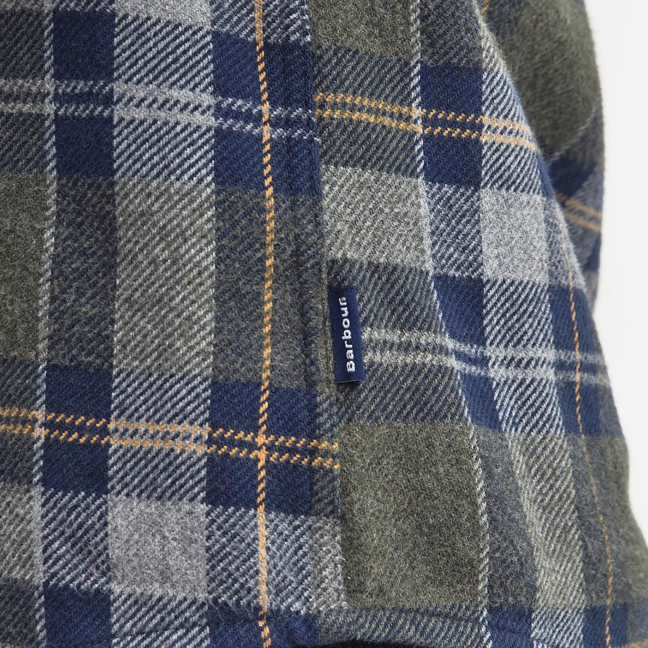 Barbour Snowcap Tailored Checked Shirt Olive Marl - The Sporting Lodge