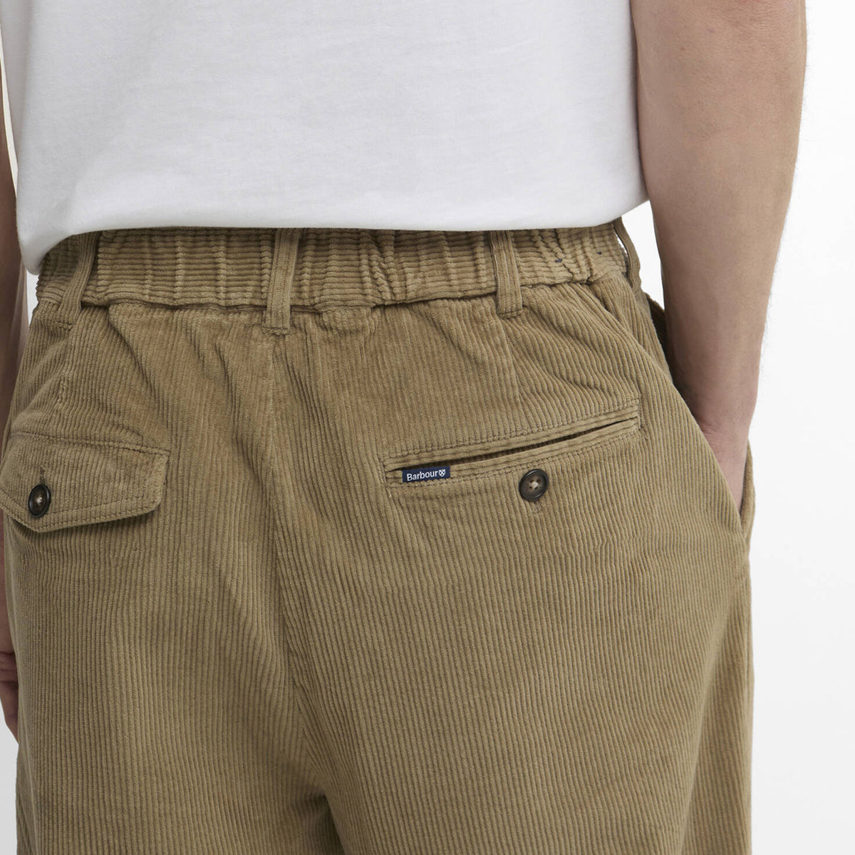 Barbour Stretch Cord Relaxed Fit Trouser Mushroom