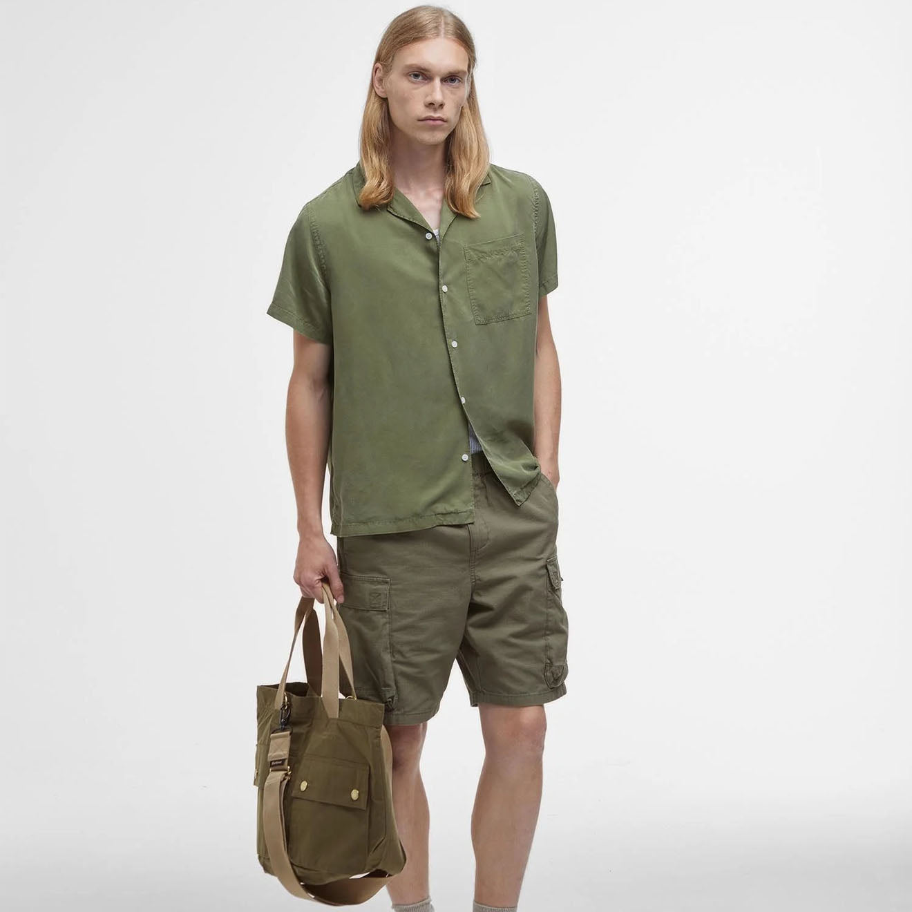 Barbour Transport Carry All Tote Bag Dusky Green - The Sporting Lodge