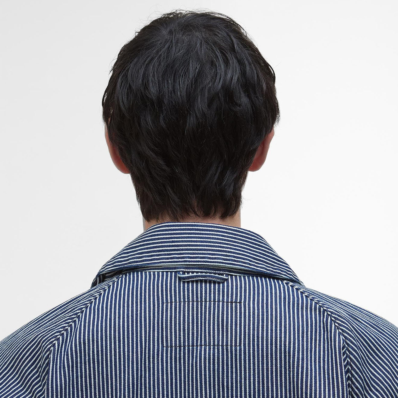 Barbour Transport Stripe Casual Jacket Indigo Stripe - The Sporting Lodge