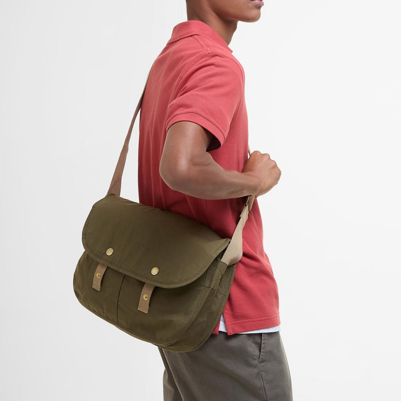 Barbour Transport Transport Riever Crossbody Bag Dusky Green - The Sporting Lodge