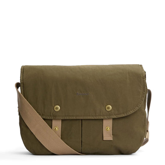 Barbour Transport Transport Riever Crossbody Bag Dusky Green - The Sporting Lodge