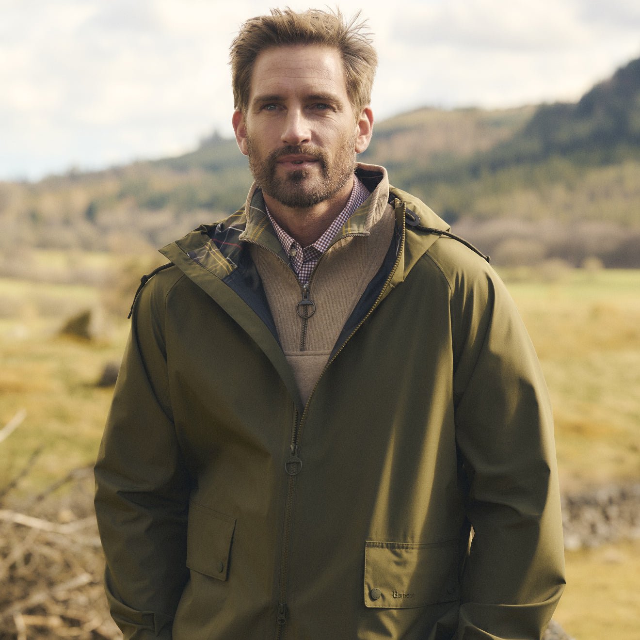 Barbour Trover Waterproof Jacket Fern - The Sporting Lodge