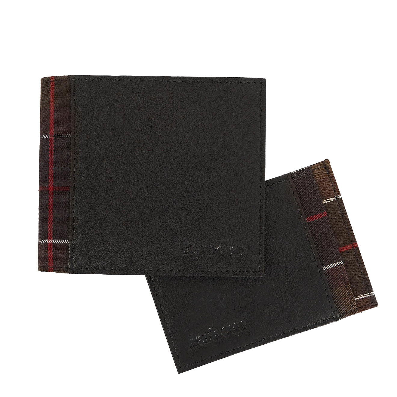 Barbour Wallet & Card Holder Gift Set Classic Black / Classic Tartan - The Sporting Lodge
